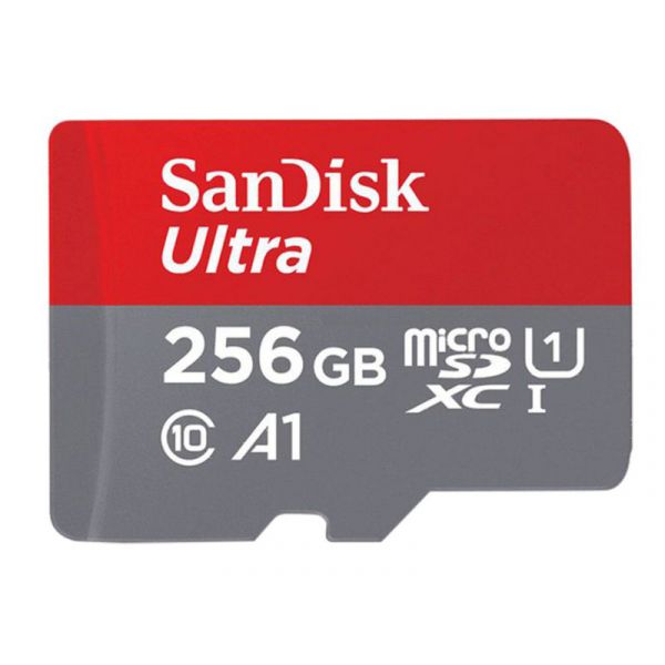 Sandisk MicroSD Ultra Adroid memóriakártya 256GB, 150MB/s, A1, Class 10, UHS-I (215423)